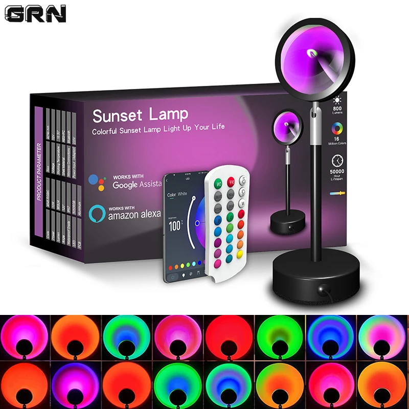 Smart Home Decor - Inteligentna dioda LED lampa zachód słońca