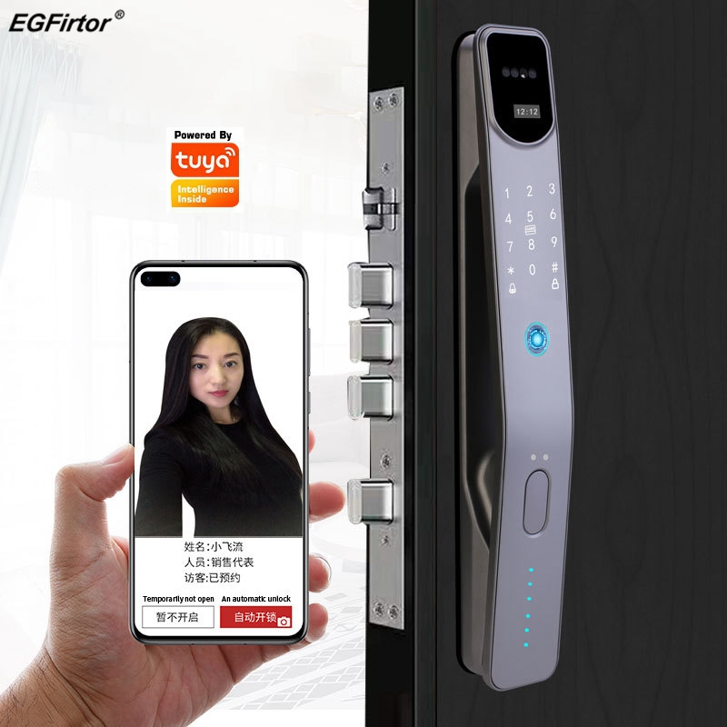 Wifi Doorbell Camera - Tuya Wifi elektroniczny czytnik linii papilarnych