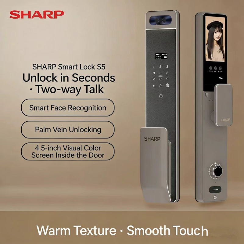 Wifi Doorbell Camera - Inteligentny zamek Sharp S5-FV z pełną