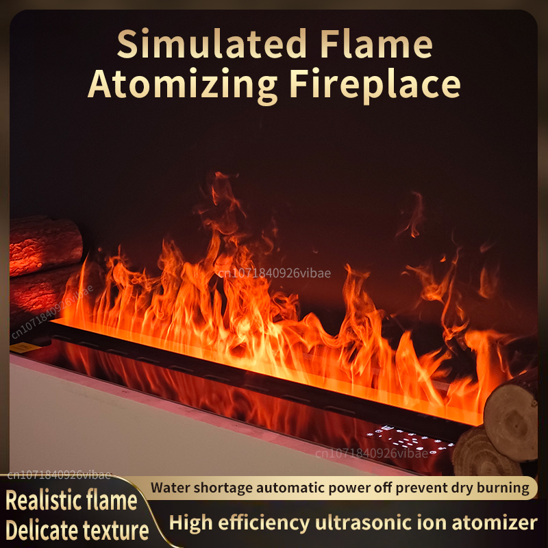 Smart Home Simulation - Inteligentny kominek 3D z atomizacją, LED,