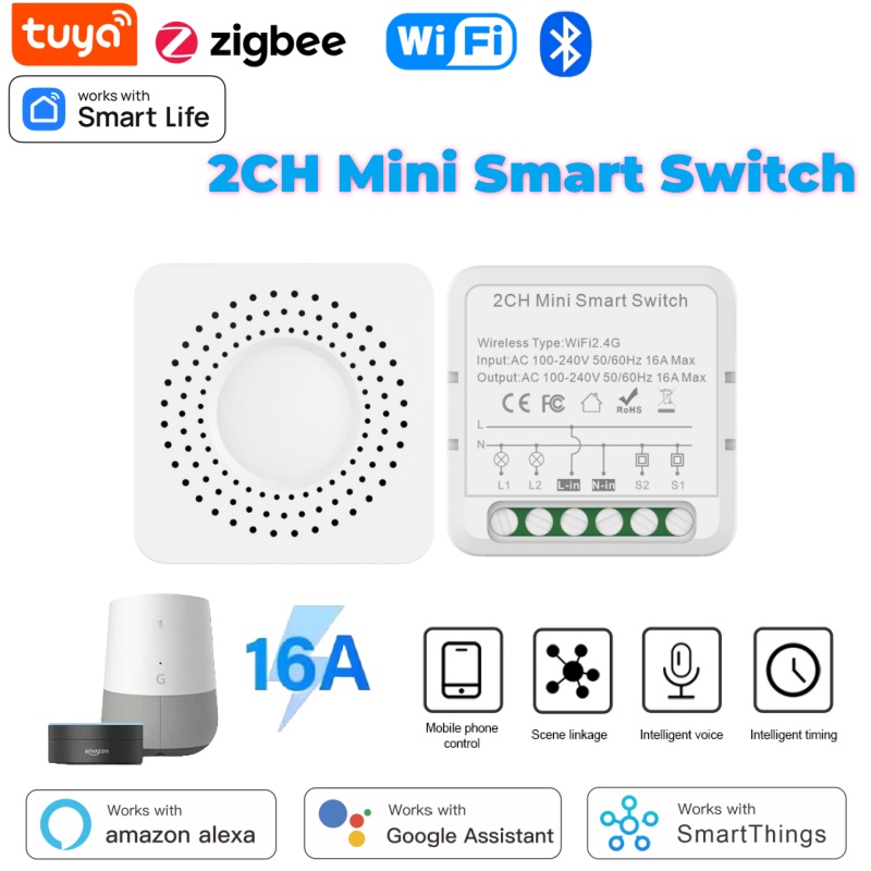 Tuya Smart Switch - Tuya Mini Smart Switch WiFi 1-2-3-4Gang