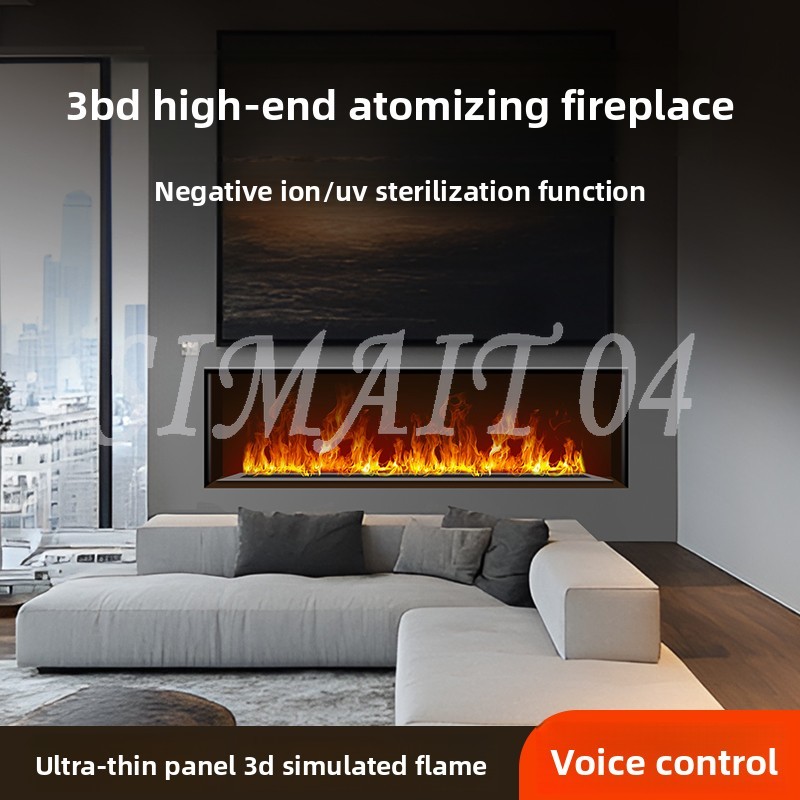 Smart Home Simulation - Kominek 3D z atomizacją, nawilżacz powietrza
