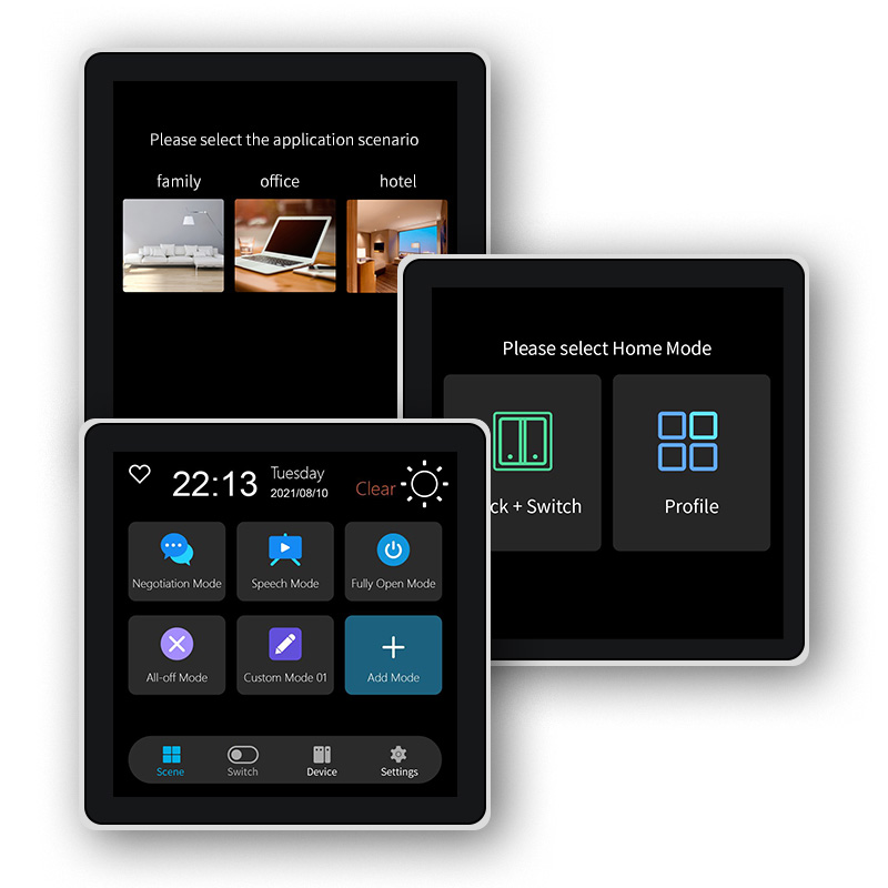 Smart Home Gadgets - FUERS 4-calowy ekran dotykowy wielofunkcyjny inteligentny