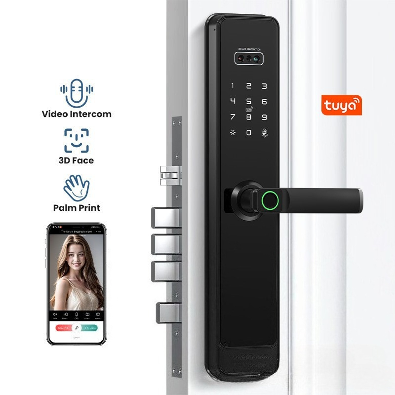 Wifi Doorbell Camera - EGFirtor Półautomatyczny Zamek na Odcisk Palca