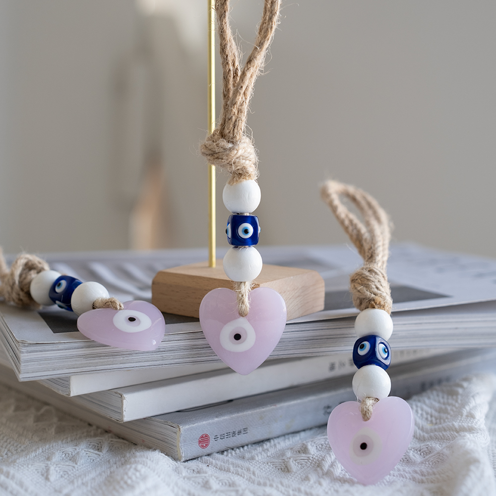Smart Home Decor - Evil Eye Ręcznie pleciona lina wisząca
