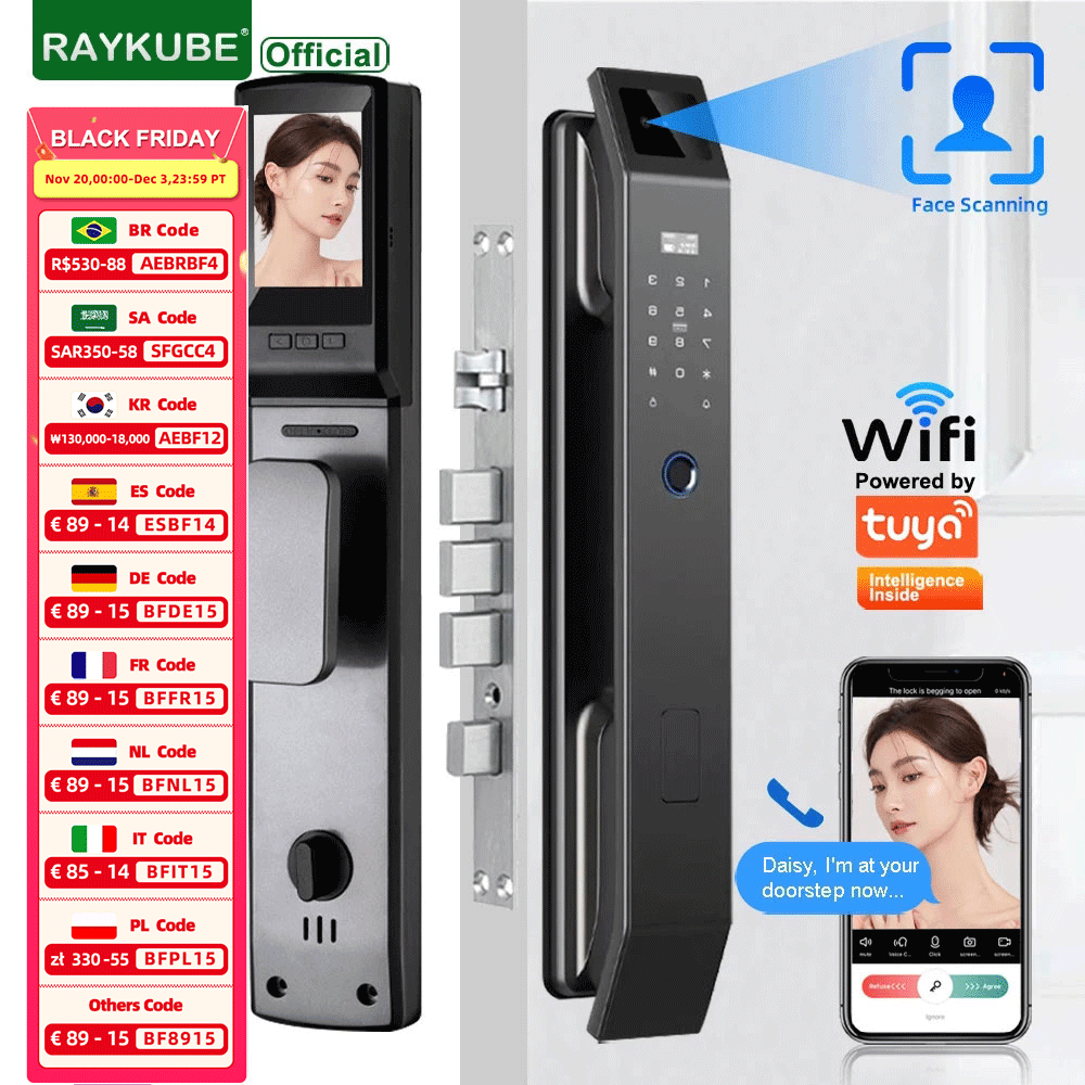 RAYKUBE DF14 Tuya WiFi Cyfrowy – Wifi Doorbell Camera recenzja i cena