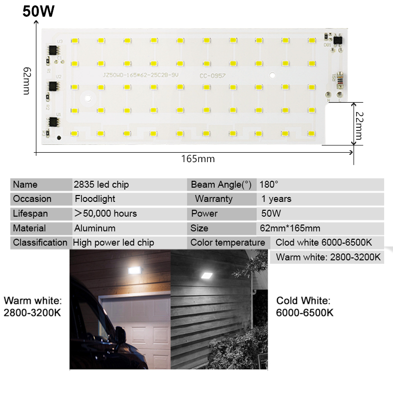 2szt/lot 50W LED Lamp beads SM – Smart Home Outdoor recenzja i cena
