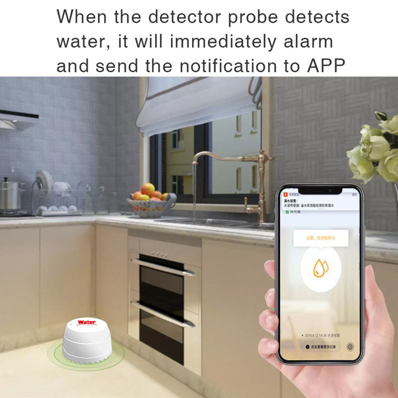 Czujnik wycieku wody WiFi Tuya – Smart Home Security System recenzja i cena
