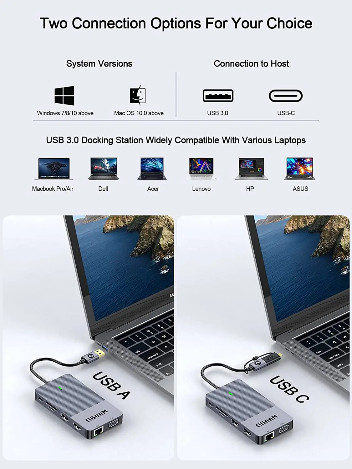 Stacja dokująca QGeeM USB 3.0, – Smart Home Hub 2 recenzja i cena