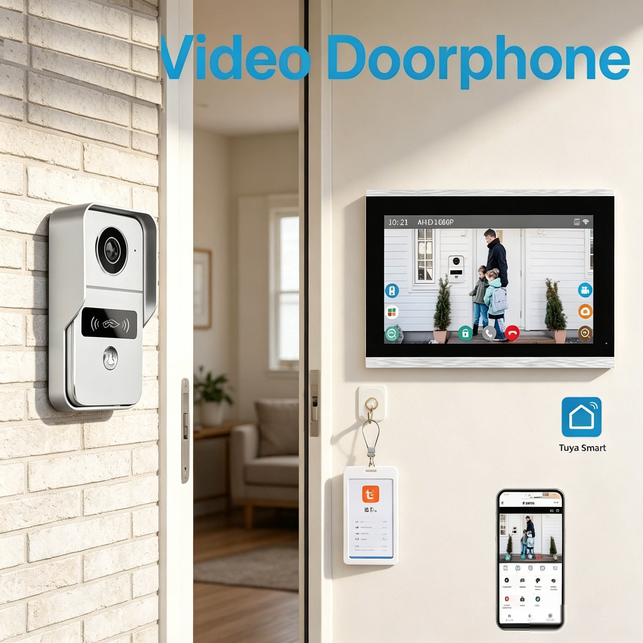 Wideodomofon, 10,1 cala, kolor – Wifi Doorbell Camera recenzja i cena