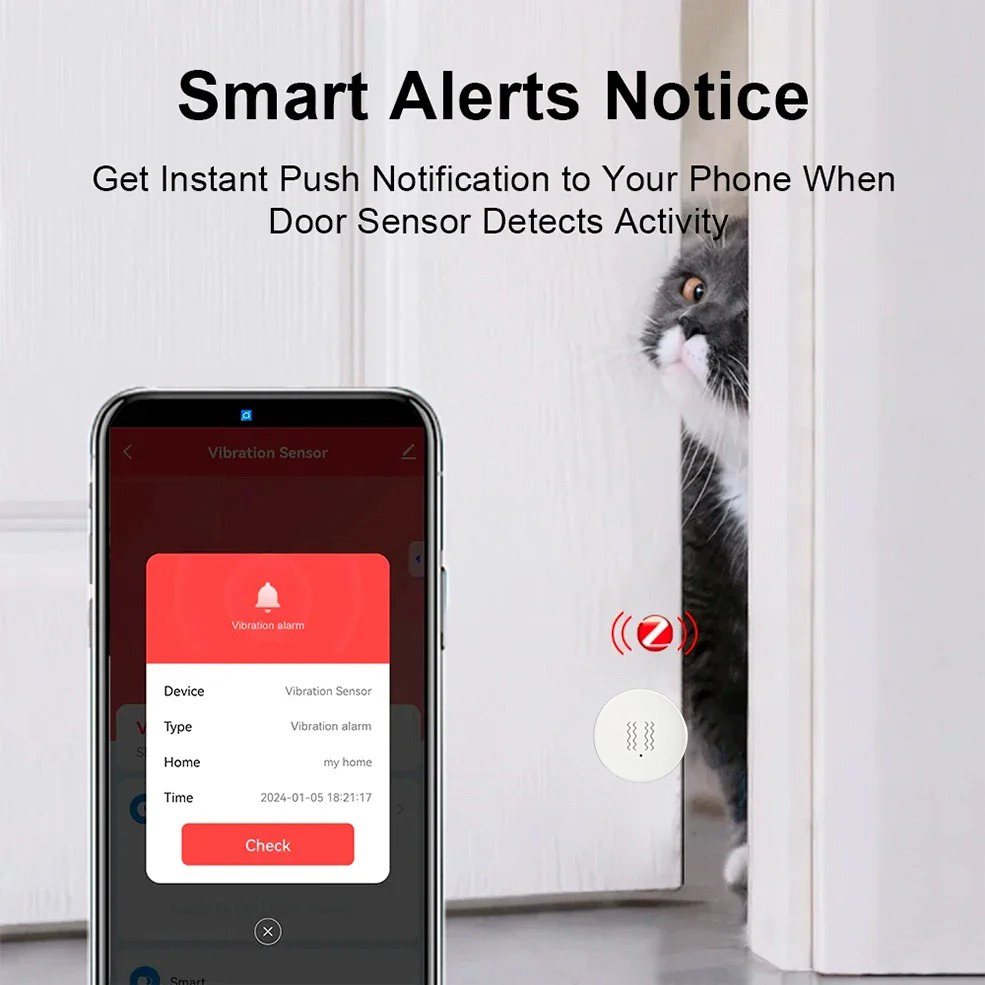Inteligentny czujnik wibracji  – Smart Home Security System recenzja i cena