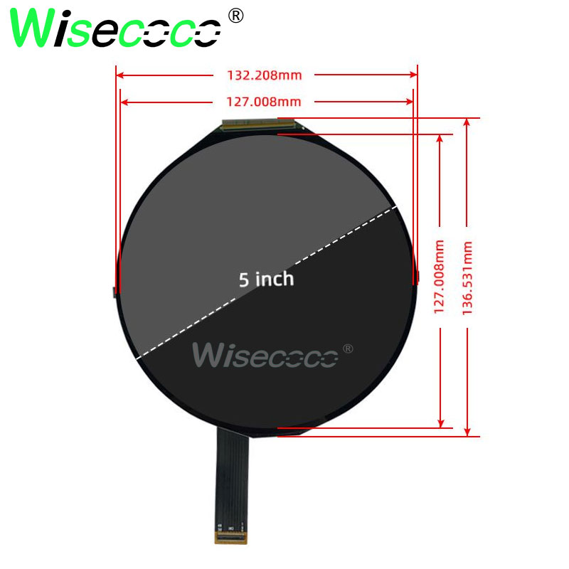 Okrągły wyświetlacz LCD 5 Cal  – Smart Home Raspberry Pi recenzja i cena