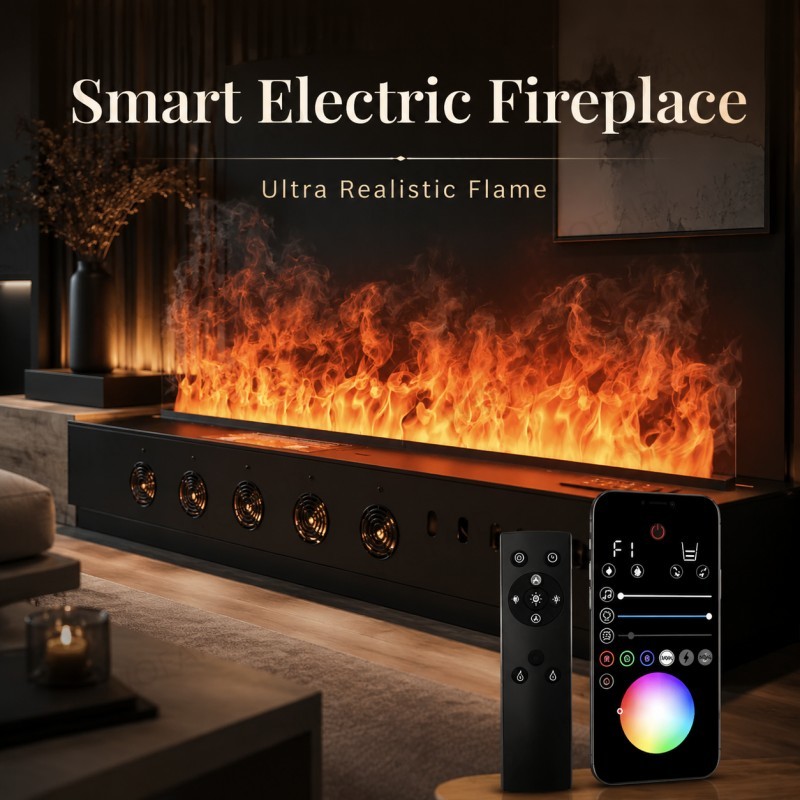 Minimalistyczny kominek ścienn – Smart Home Simulation recenzja i cena