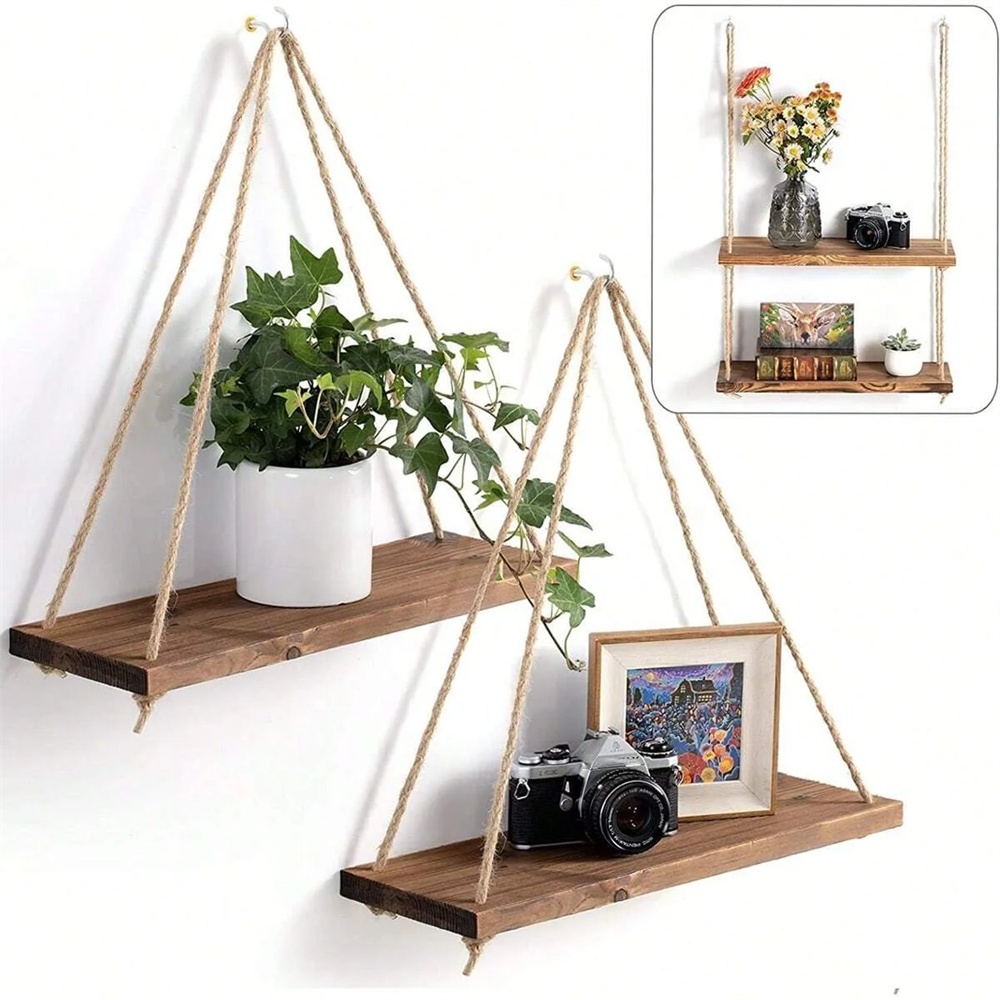 1 szt. Drewniana półka wisząca – Smart Home Decor recenzja i cena