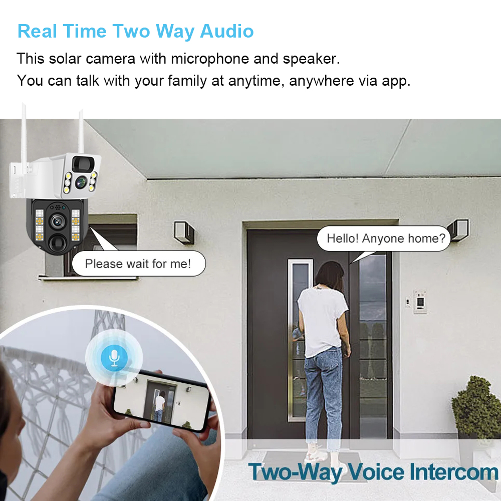 WiFi/4G kamera słoneczna IP ka – Smart Home Security System recenzja i cena