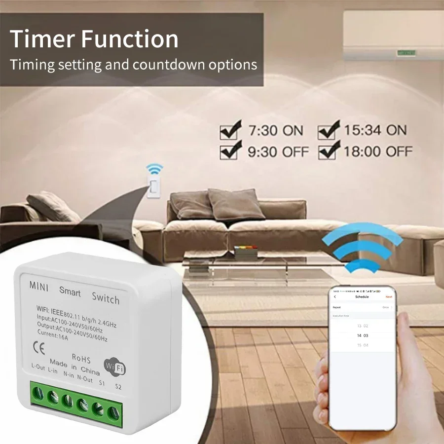Wyłącznik WiFi Tuya Smart 16A  – Smart Home Remote Control recenzja i cena