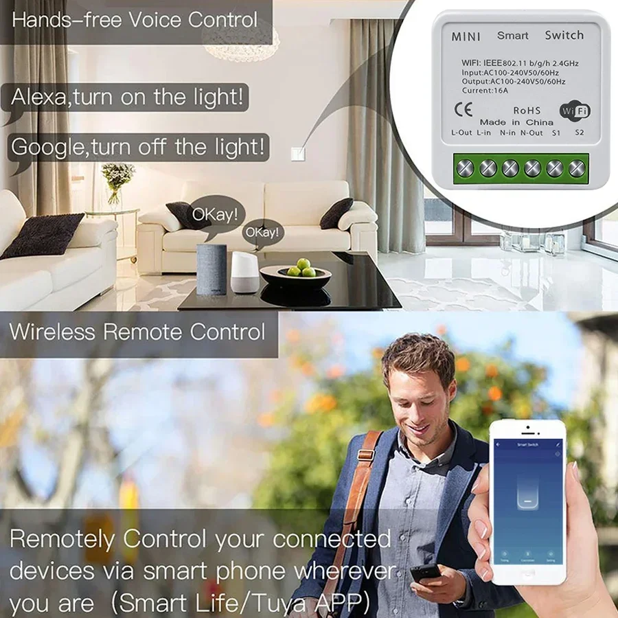 Wyłącznik WiFi Tuya Smart 16A  – Smart Home Remote Control recenzja i cena
