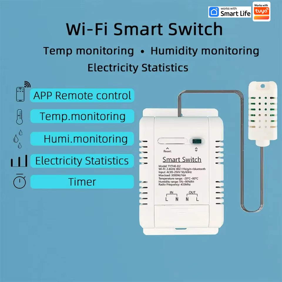 Współpracuje z Tuya 16A 3000W  – Smart Home Energy recenzja i cena
